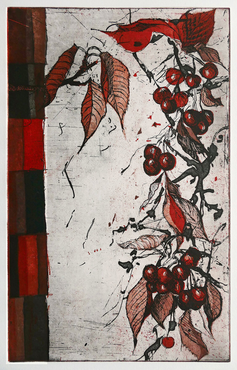 Variation mit Kirschen